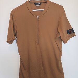 Calvin Klein Brown Polo Half-Zip Shirt